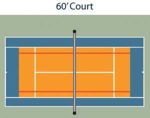 60 ft court
